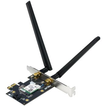 Asus беспроводной сетевой адаптер PCE-BE6500, 2882 Mbit/s, Wi-Fi 7, Tri-band (2.4 GHz / 5 GHz / 6 GHz), Bluetooth 5.4, WPA3 (PCE-BE6500)