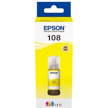 Epson Tintes pudele 108 C13T09C44A, 70ml, Dzeltena, Oriģināls, Tintes druka, 1 gab., Saderīgs ar L18050, EcoTank L8050 (C13T09C44A)