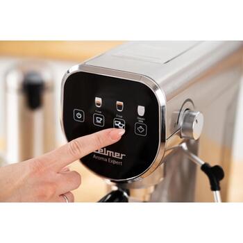 Zelmer Кофемашина ZCM7300 71707053P, 1360Вт, 20бар, 0.9л, портафильтр, сенсорная панель, вспенивание молока, несколько чашек (71707053P)