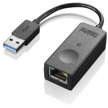 Lenovo ThinkPad USB 3.0 Ethernet adapteris 4X90S91830, 1 Gbps, 18 cm, Gigabit Ethernet, SuperSpeed USB 3.0, melns (4X90S91830)