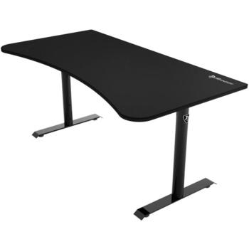 Arozzi datorspēļu galds ARENA-PURE-BLACK, 160x82cm, 71-81cm, ieliekts, mikrošķiedras virsma, kabeļu pārvaldība (ARENA-PURE-BLACK)