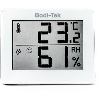 Bodi-Tek Комнатный термометр и гигрометр HGTH-EU/1,0, 0-50°C, 20-95% RH, цифровой, батарея, °C/°F переключение (HGTH-EU/1,0)
