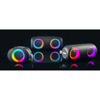 Audictus портативная колонка Aurora Pro Tws RGB ABS-1837, 20 Вт, 30-20k Гц, Bluetooth 5.0, IPX6, RGB подсветка (ABS-1837)