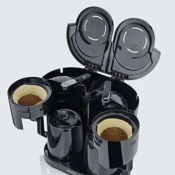 Severin Кофеварка KA 9315, 2x1000 Вт, 2x8 чашек, 2 термокувшина, автоматическое отключение (KA 9315)