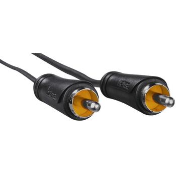 Hama Аудиокабель 00205098, 1.5m, RCA - RCA, черный, экранированный (00205098)