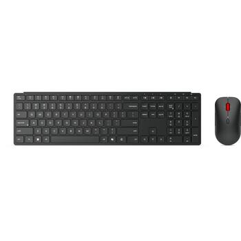 Lenovo Комплект клавиатуры и мыши Multi-Mode Pro 6000 4X31S04853, Bluetooth 5.3, 7 кнопок, беспроводной, черный (4X31S04853)