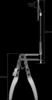 Yato YT-0677 knaibles iespīlēšanas saitēm ar trosi, 210mm, 690mm, 42mm, PVC, CrMo 4140, fiksators (YT-0677)