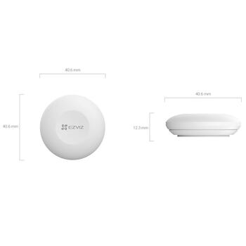 EZVIZ T3C умная кнопка CS-T3C, 40.6x12.3mm, 68g, Zigbee 3.0, Apple HomeKit, белый (CS-T3C)