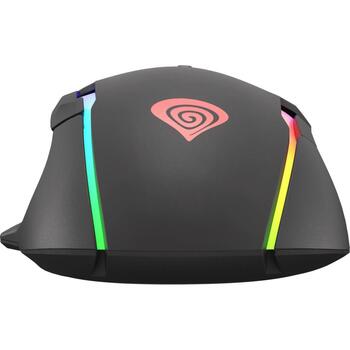 Genesis spēļu pele Xenon 220 NMG-1572, 6400dpi, 7 pogas, ergonomisks, RGB apgaismojums, USB-A (NMG-1572)