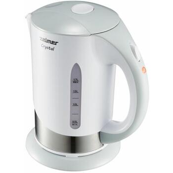 Zelmer Электрический чайник ZCK7630S 71505041P, 2200 W, 1,7 л, белый, автоматическое отключение, 360° поворотная база (71505041P)