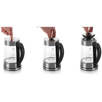 Eta Чайник ETA515490000 CRYSTELA DIGI II, 2200 W, 1.7 L, стекло, 360° поворотная база, автоматическое отключение (ETA515490000)