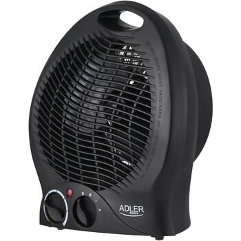 Adler ventilatorsildītājs AD 7761, 2000W, 2 līmeņi, termostats, aukstā gaisa pūšana, aizsardzība pret pārkaršanu, indikators (AD 7761)