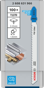 100 figūrzāģa asmeņi T 127 D Special for Alu, Figūrzāģiem PRO ALU T127D FIGŪRZĀĢA ASMENS, 2608631966, BOSCH (2608631966)
