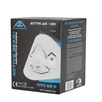 Respirātors ar vārstu, Active air R21 FFP2 NR D; ACTIVE GEAR (R21)