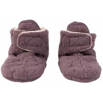 Lodger Slipper Folklore Fleece тапочки SL 330_6-12, 6-12m, 100% полиэстер, Velcro, для девочек, коричневый/фиолетовый (SL 330_6-12)