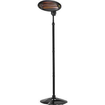 Lund infrasarkanais sildītājs 68792, 2000W, 3 līmeņi, 25m², IP34, 2.1m, kvarca lampa, 5000h, sienas/statīva montāža (68792)