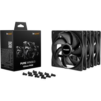 Be Quiet Datora korpuss ventilators PURE WINGS 3 BL141, 120mm, 3 gab., 84.8m³/h, 1.45mmH2O, 1600RPM, 0.2A (BL141)