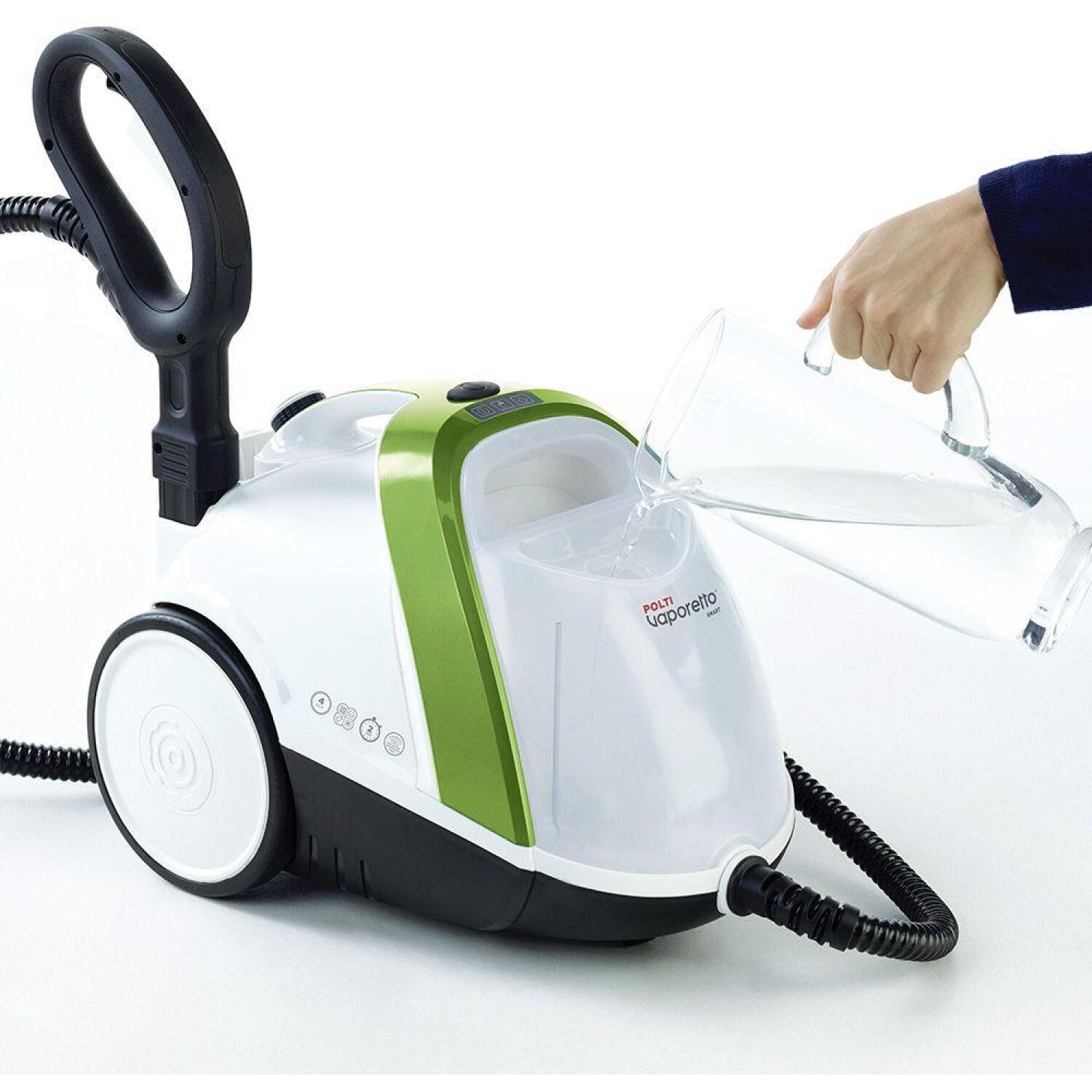 Polti tvaika tīrītājs PTEU0317 Smart 110 Eco, 1500W, 4bar, 2L, 110g/min, 120s, ECO funkcija, VaporForce birste (PTEU0317)
