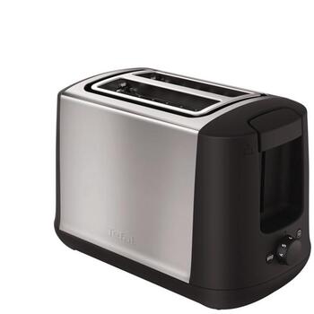 Tefal Toaster TT340830, 2, нержавеющая сталь, 7 уровней поджаривания, автоматическое центрирование хлеба, съемный лоток для крошек (TT340830)