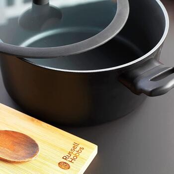 Russell Hobbs Crystaltech высокий кастрюля RH01864EU7, 24см, черный, алюминий, 11см, с крышкой (RH01864EU7)
