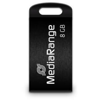 Mediarange USB флеш-накопитель MR920, 8 ГБ, USB 2.0, Скорость чтения 15 МБ/с, Скорость записи 4 МБ/с, Черный цвет (MR920)