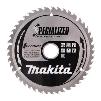 Zāģripa EFFICUT Ø190x30x1.45mm, 45 zobi B-68622 Makita (B-68622)