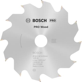 Koka zāģa asmens, precīzi asināti karbīda zobi, 130 mm, 12 zobi, 2608641167 BOSCH (2608641167)