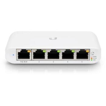 Ubiquiti UniFi Управляемый коммутатор USW-Flex-Mini, 5x10/100/1000, PoE, 7.44 Mpps, 10 Gbit/s, CE, FCC, IC (USW-Flex-Mini)