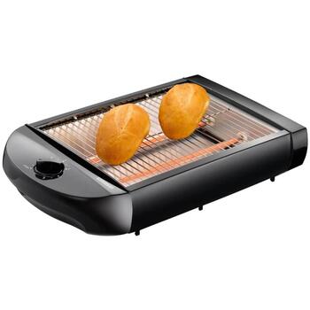 Melissa тостер с таймером 16140145, 600W, 230V, 75см, черный, съемный поддон для крошек, автоотключение (16140145)