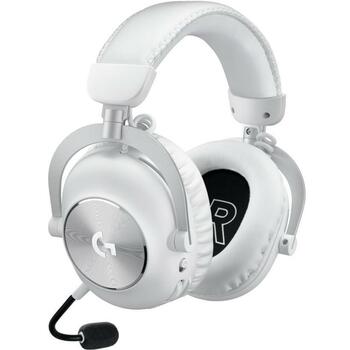 Logitech austiņas PRO X 2 LIGHTSPEED 981-001269 bezvadu, Bluetooth, 20-20000 Hz, 30 m, 38 Ω, 50 mm, 1100 mAh, 345 g, balta (981-001269)