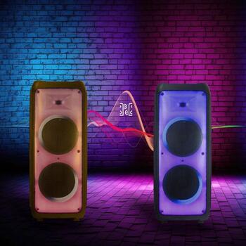 Manta Караоке колонка SPK1202B250, 350W, 40-15000Hz, Bluetooth 5.0, 10ч работы аккумулятора (SPK1202B250)