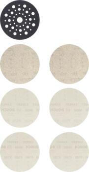 M480 startera komplekts slīpmašīnām,125 mm,7 gab., Ekscentra slīpmašīnām, orbitālajām slīpmašīnām EXPERT M480 TĪKLA SĀKUMA KOMPLEKTS, 2608901202, BOSCH (2608901202)