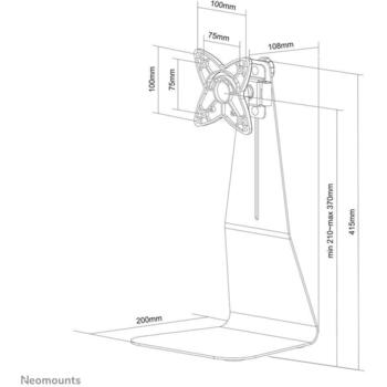 Neomounts LCD monitors statīvs FPMA-D800, 10-27