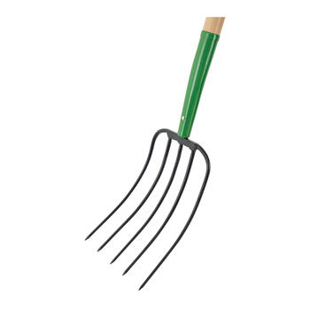Kūtsmēslu dakšas 5 zaru ar 125 cm koka kātu John Deere® BPJ-5D-JD TRUPER (BPJ-5D-JD)