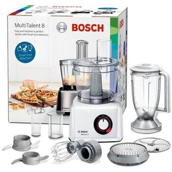 Bosch Pārtikas pārstrādātājs MultiTalent 8 MC812W501, 1000 W, 2 ātrumi, 3.9 L bļoda, blenderis, balts (MC812W501)