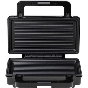 Adler Sviestmaižu tosteris AD 3073, 1000 W, 2 plāksnes, nerūsējošais tērauds/melns, vertikāla uzglabāšana, neslīdošas kājiņas (AD 3073)
