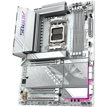 Gigabyte Dēlma X870E A ELITE WF7 ICE, AMD Socket AM5, 4 DIMM DDR5, 4 M.2, 2.5GbE LAN, Wi-Fi 7, 16+2+2 fāzes VRM (X870E A ELITE WF7 ICE 1.2)