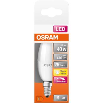 Osram Лампа E14 4058075430914, 4.9 Вт, 470 лм, 2700 K, диммируемая, 25000 ч (4058075430914)