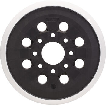 Pamatne GEX 125-1 AE standarta, vidēji cieta, Ekscentra slīpmašīnām SLĪPĒŠANAS PAMATNE AR 8 ATVERĒM, 2608000349, BOSCH (2608000349)
