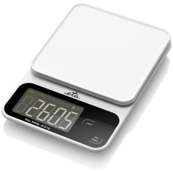 ETA Кухонные весы Popi 677090000, 5кг, 1г, ЖК-дисплей, белый, автоматическое отключение, противоскользящие ножки (ETA677090000)