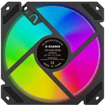 Xilence Datora korpuss ventilators XF065, 120mm, 600-1500RPM, 70cfm, 18-29dB, PWM, ARGB apgaismojums (XF065)