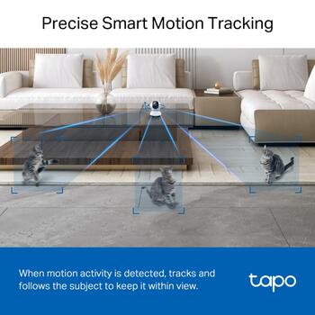 Tapo C220 Pan/Tilt AI камера безопасности Wi-Fi, TP-Link, Tapo C220, 4 MP, 4mm/F2.0, H.264, Micro SD до 512GB (TAPOC220)