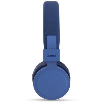 Hama Наушники 00184198, Синий, 15ч, 98±3dB, 32Ω, Bluetooth, USB-C, A2DP V1.3, AVRCP V1.6, HFP V1.7, Удобные элементы управления (00184198)
