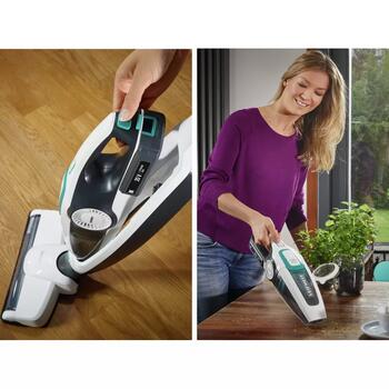 Leifheit Regulus PowerVac 2in1 1011925, беспроводной пылесос, 20В, 40мин, циклонный, без мешка, 2 режима, 6 светодиодов, складной (1011925)