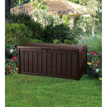Keter Glenwood Storage Box 390L коричневый, 29193522590, 390L, 128x65x61cm, 13.15kg (29193522590)