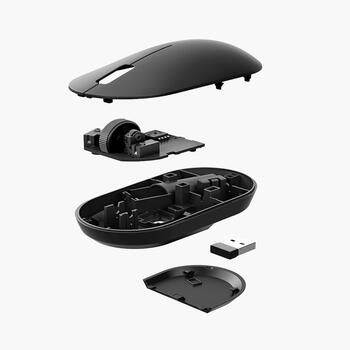 Беспроводная мышь 2.4 GHz с оптическим сенсором Wireless Mouse Lite 2 USB-беспроводной нано-приёмник до 1000 DPI BHR8916GL Чёрный Xiaomi (BHR8916GL)