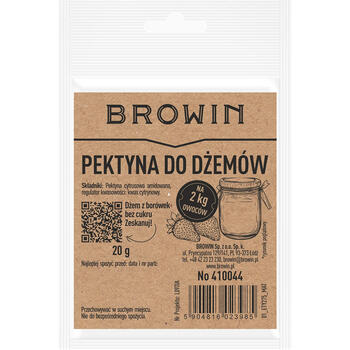 Browin 410044, 20г, желирующее средство для варенья, цитрусовый пектин, амидированный, без консервантов (410044)