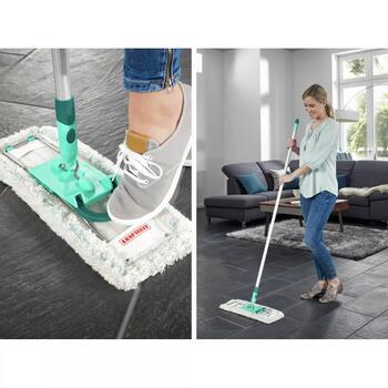 LEIFHEIT Profi XL micro duo 1055045, grīdas birste, 42cm, 140cm, 360° rotējoša, Click sistēma (1055045)