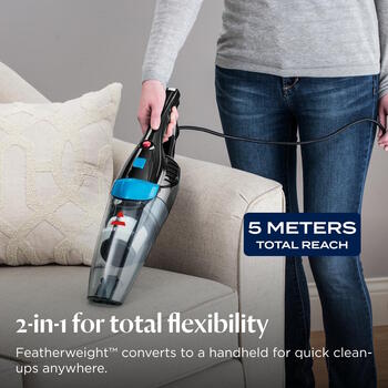 Проводной пылесос с легкой конструкцией 450W и двухрежимной очисткой Featherweight Pro Eco синий титан 2024N Bissell (2024N)