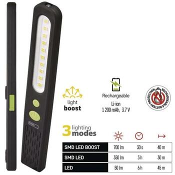Emos LED аккумуляторный рабочий светильник P4538, 700 lm, 1200 mAh, SMD LED BOOST, 3 режима, USB C, 2 ч зарядка (P4538)